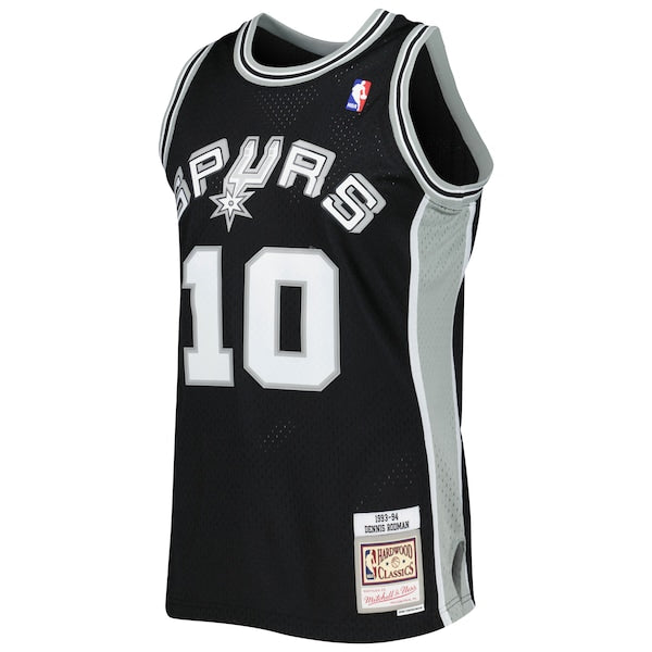 Dennis Rodman San Antonio Spurs 2001/02 Hardwood Classics Swingman Jersey - Black - Image 3
