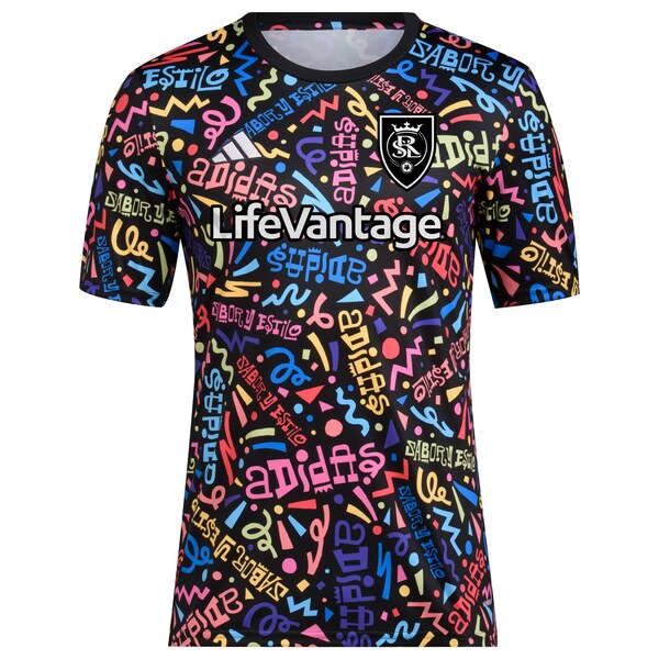 Real Salt Lake adidas 2024 Hispanic Heritage Pre-Match Top - Black - Image 2