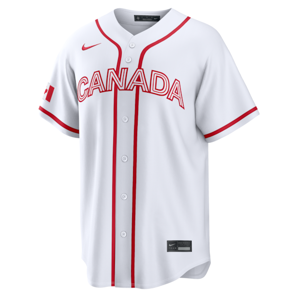 Josh Naylor Canada Baseball Nike 2026 World Baseball Classic Home Stadium Jersey - White - Image 2