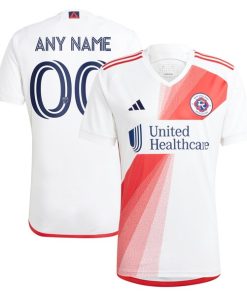 New England Revolution adidas 2024 Defiance Replica Custom Jersey - White