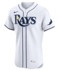Alternative view of Tampa Bay Rays Nike Home Elite Custom Jersey - White
