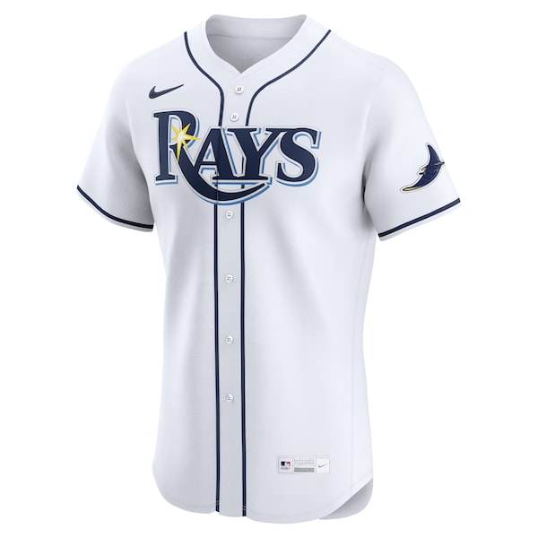 Tampa Bay Rays Nike Home Elite Custom Jersey - White - Image 2