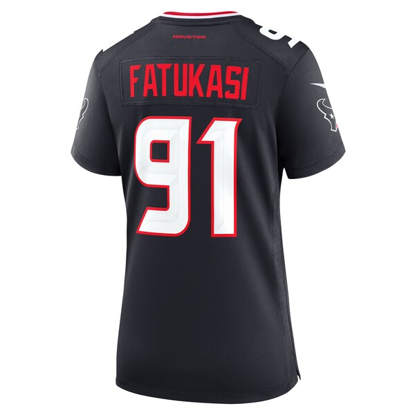 Folorunso Fatukasi Houston Texans Nike Women's Team Game Jersey - Navy - Image 3