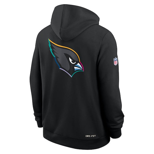 Arizona Cardinals Nike 2025 NFL Crucial Catch Sideline Standard Issue Dri-FIT Hoodie - Black - Image 3