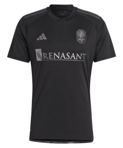 Alternative view of Nashville SC adidas 2024 Man In Black Kit Replica Custom Jersey - Black
