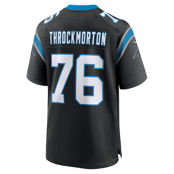 Calvin Throckmorton Carolina Panthers Nike Team Game Jersey - Black - Image 2