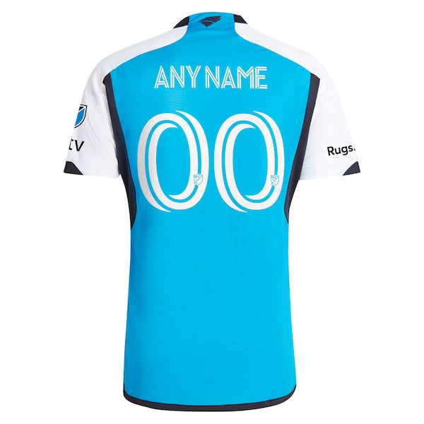 Charlotte FC adidas 2024 The Carolina Kit: Explore Authentic Custom Jersey - Blue - Image 3