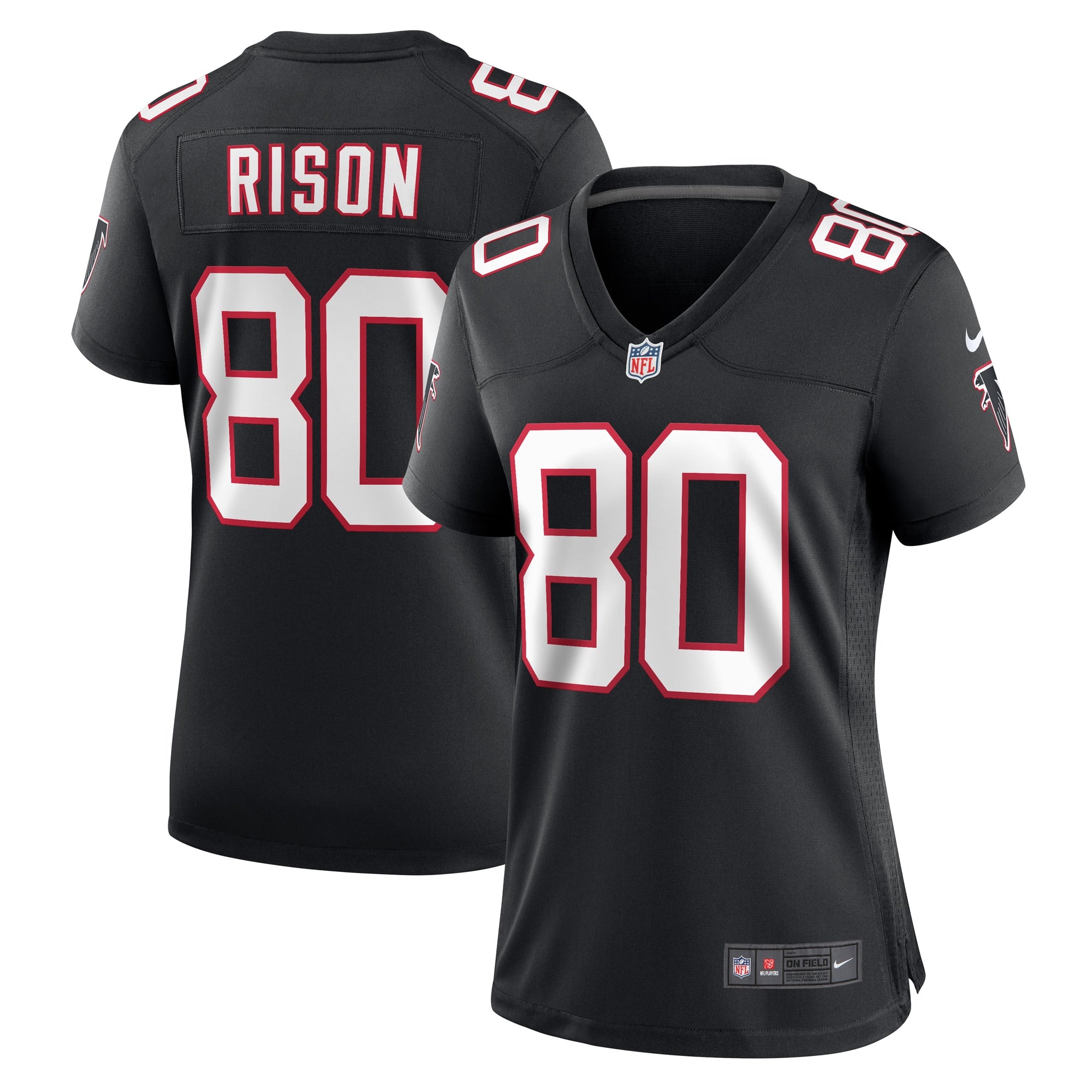 Andre Rison Atlanta Falcons Nike Women's Retired Player Jersey - Red/Black - Image 5