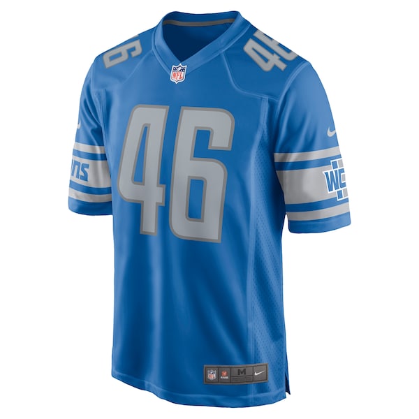 Jack Campbell Detroit Lions Nike 2023 NFL Draft First Round Pick Game Jersey - Blue - Image 2