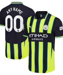 Manchester City Puma 2024/25 Away Authentic Custom Jersey - Navy