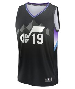 Alternative view of Ace Bailey Utah Jazz  2025 NBA Draft First Round Pick Fast Break Replica Jersey - Statement Edition - Black
