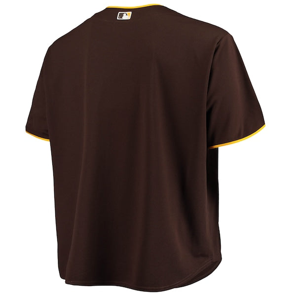 San Diego Padres Big & Tall Alternate Replica Team Jersey - Sand/Brown - Image 3