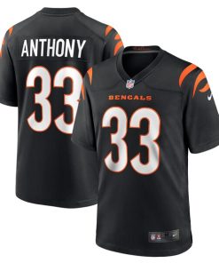 Alternative view of Daijahn Anthony Cincinnati Bengals Nike  Game Jersey -  Black