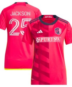 Alternative view of Aziel Jackson St. Louis City SC adidas Women's 2024 The Spirit Kit Replica Player Jersey - Red