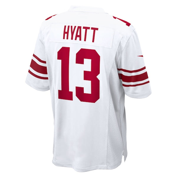 Jalin Hyatt New York Giants Nike Game Jersey - White/Royal - Image 4