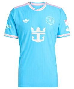 Alternative view of Inter Miami CF adidas Originals 2025 Third Authentic Jersey with Patch - Blue