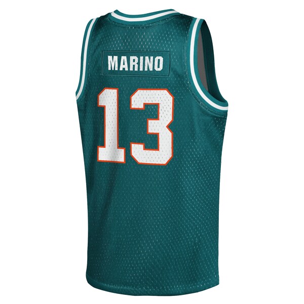 Dan Marino Miami Dolphins Youth Retired Player NFL Basketball Fashion Jersey - Aqua - Image 3