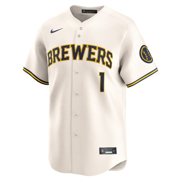 Milwaukee Brewers Nike #1 Dad Home Limited Jersey - Cream - Image 2