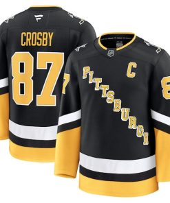 Alternative view of Sidney Crosby Pittsburgh Penguins  Alternate Premium Jersey - Black/White