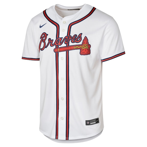 Ronald Acu?a Jr. Atlanta Braves Nike Youth Home Limited Player Jersey - White - Image 2