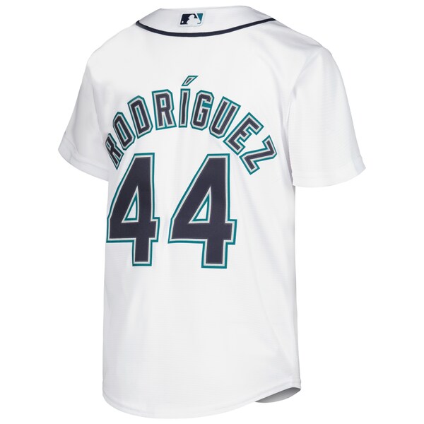 Julio Rodr¨ªguez Seattle Mariners Nike Youth Home Replica Player Jersey - White - Image 3