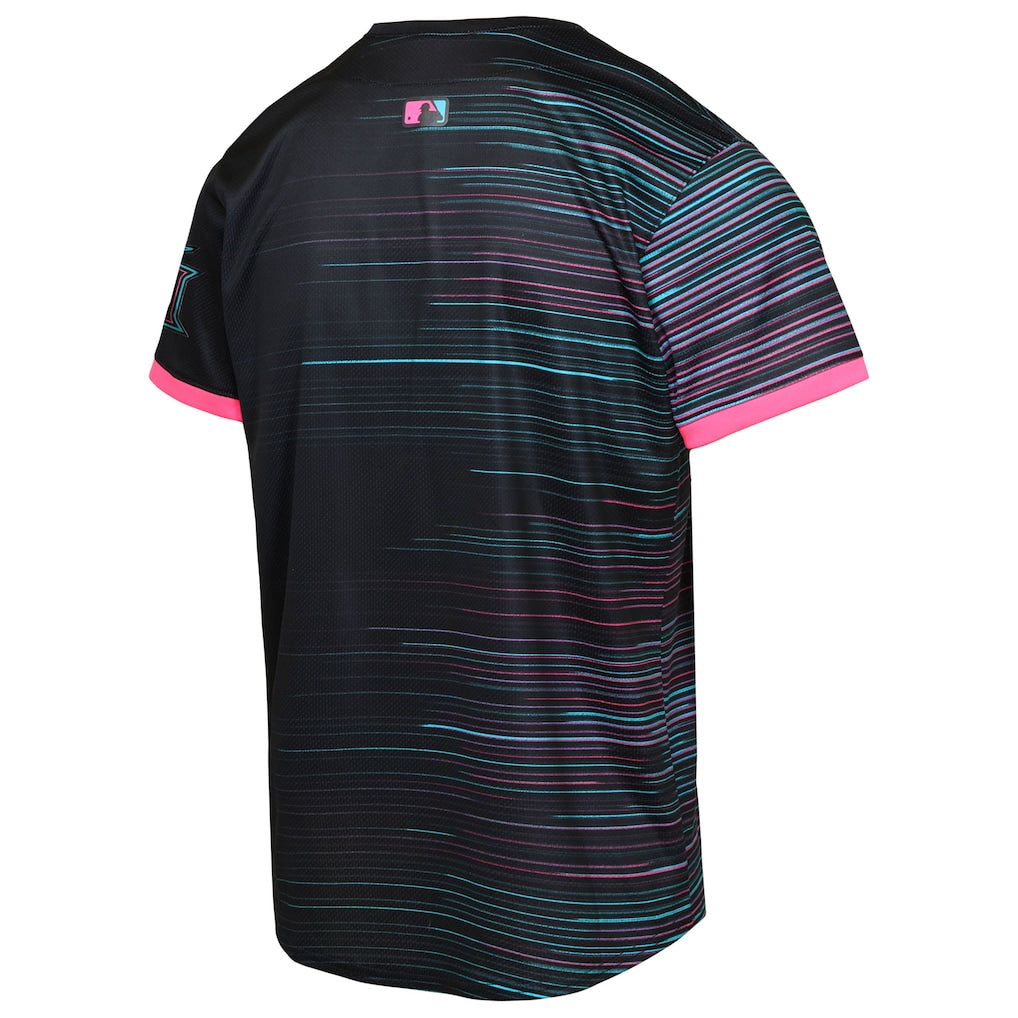 Miami Marlins Youth 2025 City Connect Limited Jersey - Black - Image 3
