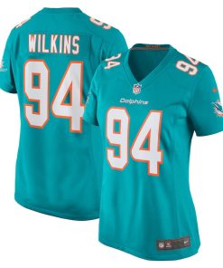 Christian Wilkins Miami Dolphins Nike Women's Team Game Jersey -  Aqua