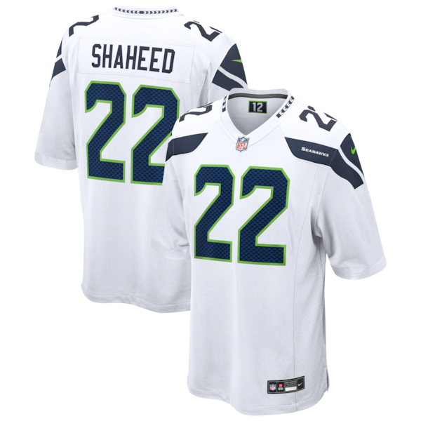 Rashid Shaheed Seattle Seahawks Nike Game Jersey - White/Royal/College Navy - Image 3