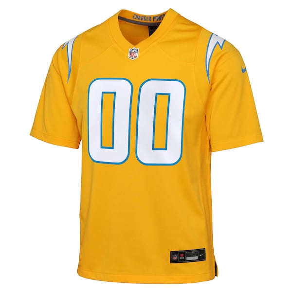 Los Angeles Chargers Nike Youth Alternate Charger Power Game Custom Jersey - Gold/Navy - Image 3