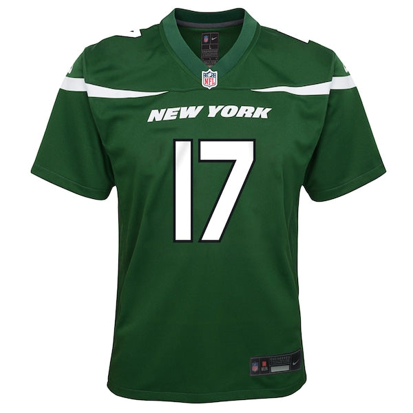 Garrett Wilson New York Jets Nike Youth Game Jersey - Green/White - Image 3
