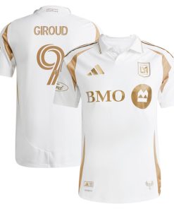 Olivier Giroud LAFC adidas 2025 Secondary Authentic Player Jersey - White