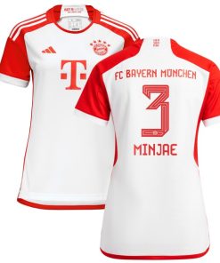 Alternative view of Kim Min-jae Bayern Munich adidas Women's 2023/24 Home Replica Jersey - White/Black