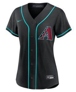 Alternative view of Corbin Carroll Arizona Diamondbacks Nike Women's Alternate Replica Jersey - Black