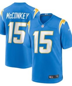 Ladd McConkey Los Angeles Chargers Nike Youth Team Game Jersey - Powder Blue