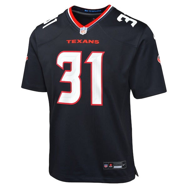 Dameon Pierce Houston Texans Nike Youth Game Jersey - Navy/Red - Image 3