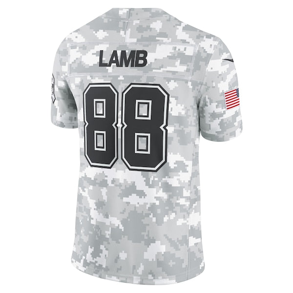 CeeDee Lamb Dallas Cowboys Nike 2024 Salute to Service Limited Jersey - Arctic Camo - Image 2