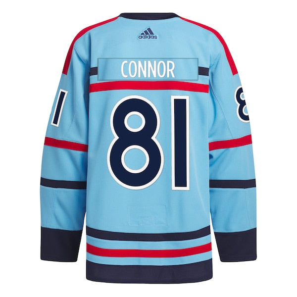 Kyle Connor Winnipeg Jets adidas Anniversary Primegreen Authentic Player Jersey - Light Blue - Image 3