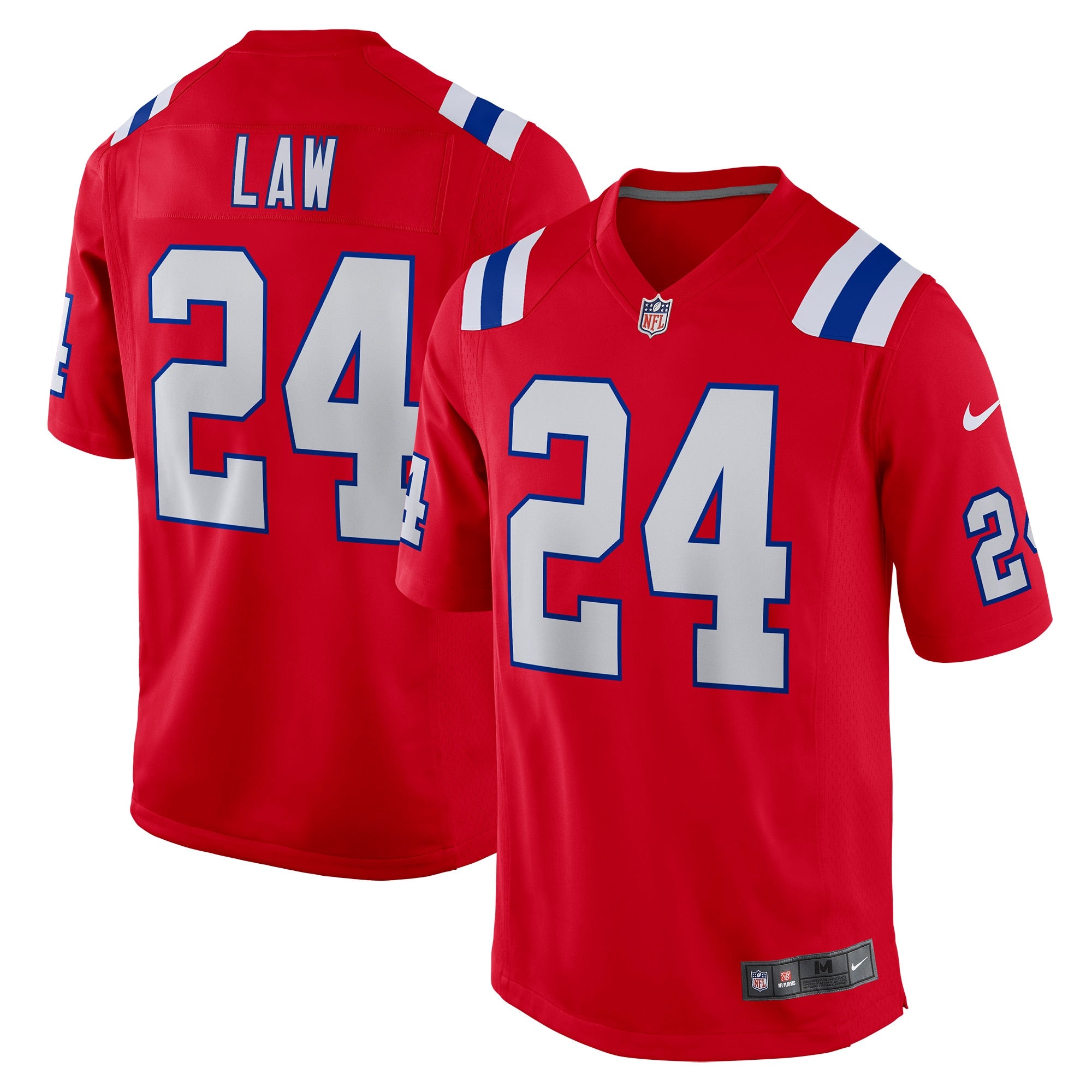 Ty Law New England Patriots Nike Game Retired Player Jersey - Navy/Red - Image 6