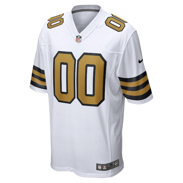 Youth New Orleans Saints Nike Alternate Custom Game Jersey - White - Image 2