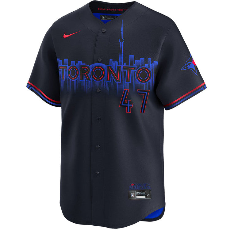 Addison Barger Toronto Blue Jays Nike Home Limited Player Jersey - City Connect- Blue - Image 2