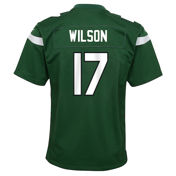 Garrett Wilson New York Jets Nike Youth Game Jersey - Green/White - Image 4