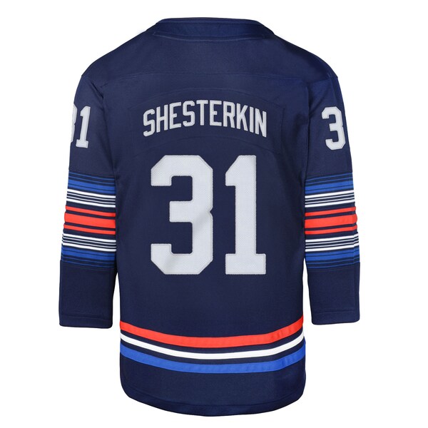 Igor Shesterkin New York Rangers Youth Alternate Premier Player Jersey - Navy - Image 3