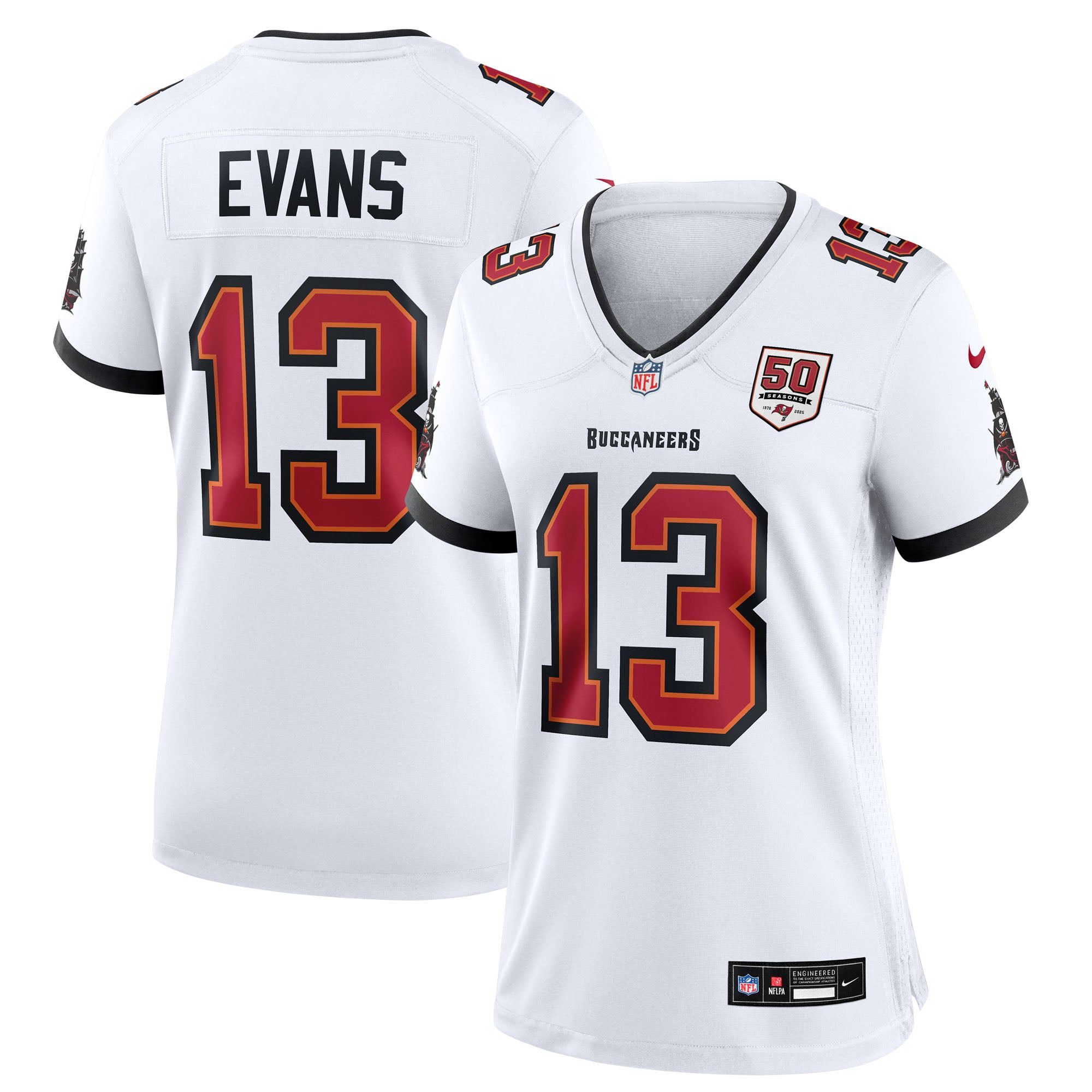 Mike Evans Tampa Bay Buccaneers Nike Women's 50th Season Team Game Jersey - Red/White - Image 12