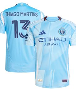 Thiago Martins New York City FC adidas 2025 The Excelsior Kit Authentic Player Jersey - Light Blue
