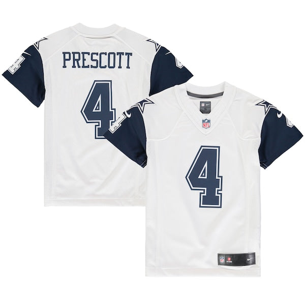 Dak Prescott Dallas Cowboys Nike Youth Color Rush Game Jersey - White/Navy - Image 2