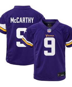 J.J. McCarthy Minnesota Vikings Nike Preschool Player Game Jersey - Purple