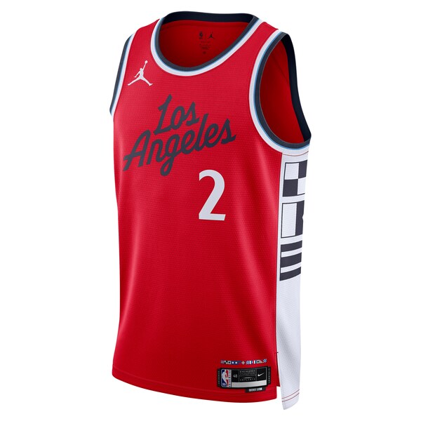 Kawhi Leonard LA Clippers Jordan Brand Unisex 2024/25 Swingman Jersey - Statement Edition - Red - Image 2