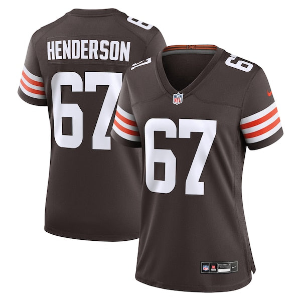 LaDarius Henderson Cleveland Browns Nike Women's Team Game Jersey - Brown