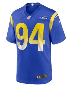Alternative view of Desjuan Johnson Los Angeles Rams Nike Home Game Jersey - Royal