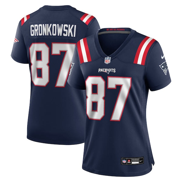 Rob Gronkowski New England Patriots Nike Women's Team Retired Player Game Jersey - Navy/Red